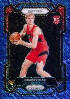 2023 Panini Prizm #134 Gradey Dick Blue Shimmer Fotl Basketball Card