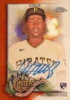2022 Topps Allen & Ginter Chrome Autographs #OC Oneil Cruz Orange Refractor Baseball Card