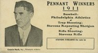 1911 Stevens Firearms Philadelphia Athletics # Connie Mack Baseball Card