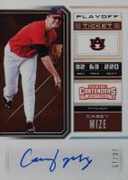 2018 Panini Contenders Draft Picks Draft Ticket Autograph #3 Casey Mize Red Jersey-Playoff Ticket Baseball Card