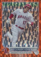 2022 Topps Update #US92 Shohei Ohtani Orange Foil Baseball Card