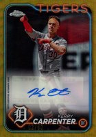 2024 Topps Chrome Update Chrome Baseball Update Series Autographs #ACKCA Kerry Carpenter Gold Wave Baseball Card