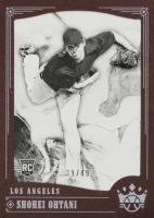 2018 Panini Diamond Kings #73 Shohei Ohtani Black and White-Brown Frame Baseball Card