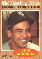 1962 Topps #469 Luis Aparicio All-Star Baseball Card