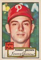1952 Topps #281 Tommy Brown Baseball Card