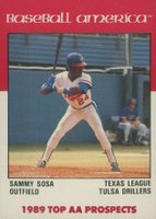 1989 Baseball America All American Top Prospects #AA29 Sammy Sosa Baseball Card