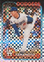 2024 Topps Chrome #18 Yoshinobu Yamamoto X-Fractor Baseball Card