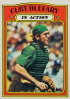 1972 Topps #692 Curt Blefary In Action Baseball Card