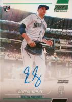 2022 Topps Stadium Club Chrome Autographs #GKI George Kirby Green Refractor Baseball Card