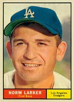 1961 Topps #130 Norm Larker Baseball Card