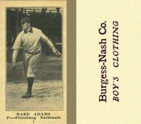 1916 Burgess-Nash Co. #1 Babe Adams Baseball Card