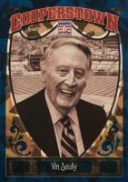 2013 Panini Cooperstown #65 Vin Scully Blue Crystal Shard Baseball Card