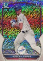 2023 Bowman Chrome Prospects #BCP218 Joendry Vargas Shimmer Baseball Card