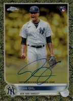 2022 Topps Gilded Collection Topps Chrome Gold Etch Autographs #LGI Luis Gil Baseball Card