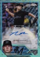 2023 Topps Chrome Update Autograph #ACMME Max Meyer Aqua Wave Baseball Card