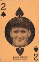 1927 Strip Card # Walter Johnson Black Circle Baseball Card