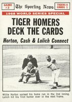 1969 Topps #163 World Series Game #2 Tiger Homers Baseball Card