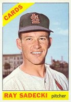 1966 Topps #26 Ray Sadecki Baseball Card
