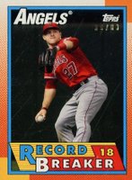 2019 Topps Transcendent VIP Party Mike Trout Through the Years #90RB Mike Trout Baseball Card