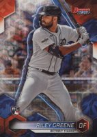 2023 Bowman's Best #30 Riley Greene Wave Refractor Baseball Card