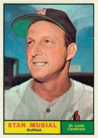 1961 Topps #290 Stan Musial Baseball Card