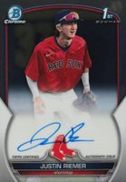 2023 Bowman Draft Chrome Prospect Autograph #CDAJRI Justin Riemer Baseball Card