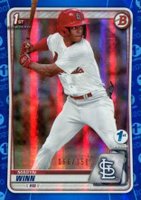2020 Bowman Draft 1st Edition #BD59 Masyn Winn Blue Foil Baseball Card