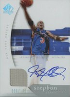 2005 SP Authentic #59 Stephon Marbury Limited Warm Ups-Autograph Basketball Card