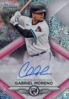 2023 Bowman Sterling Rookie Autographs #RAGM Gabriel Moreno Speckle Baseball Card