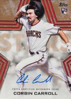 2023 Topps Baseball Stars Autographs #BSACC Corbin Carroll Gold Baseball Card