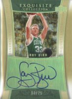 2004 Upper Deck Exquisite Collection Exquisite Enshrinements #ENLB2 Larry Bird Autograph Basketball Card