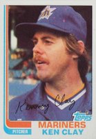 1982 Topps #649 Ken Clay Baseball Card