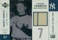 2001 Upper Deck Legends of NY Legendary Jersey #LYJMM Mickey Mantle Baseball Card