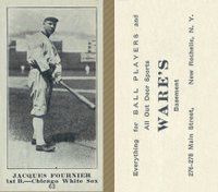 1916 Wares #62 Jacques Fournier Baseball Card