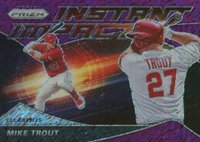 2020 Panini Prizm Instant Impact #II4 Mike Trout Purple Shimmer Baseball Card