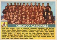 1956 Topps #22 Chicago Cardinals Football Card