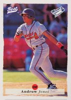1995 Best Top 100 #50 Andruw Jones Macon Braves Baseball Card