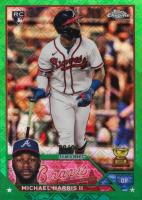 2023 Topps Chrome Logofractor Edition #79 Michael Harris II Green Refractor Baseball Card