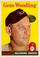 1958 Topps #398 Gene Woodling Baseball Card
