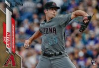 2020 Topps #207 Zac Gallen Gold Baseball Card