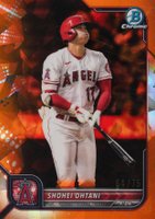 2022 Bowman Chrome Sapphire Edition #71 Shohei Ohtani Orange Baseball Card