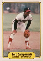 1982 Fleer #454 Bert Campaneris Baseball Card