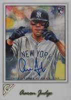2017 Topps Gallery #117 Aaron Judge Autograph Baseball Card