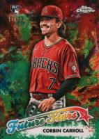 2023 Topps Chrome Logofractor Edition Future Stars #FS7 Corbin Carroll Green Baseball Card