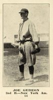 1916 Sporting News #66 Joe Gedeon Blank Back Baseball Card