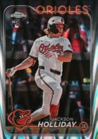 2024 Topps Chrome Update #USC200 Jackson Holliday Raywave Refractor Baseball Card