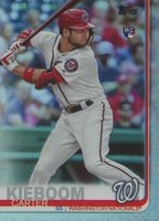 2019 Topps Update  #US109 Carter Kieboom Batting-Rainbow Foil Baseball Card
