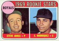1969 Topps #49q Royals Rookies Rodriquez with the 'Q Baseball Card