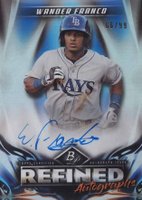 2019 Bowman Platinum Refined Autographs #RA-WF Wander Franco Baseball Card