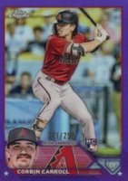 2023 Topps Chrome #95 Corbin Carroll Purple Refractor Baseball Card